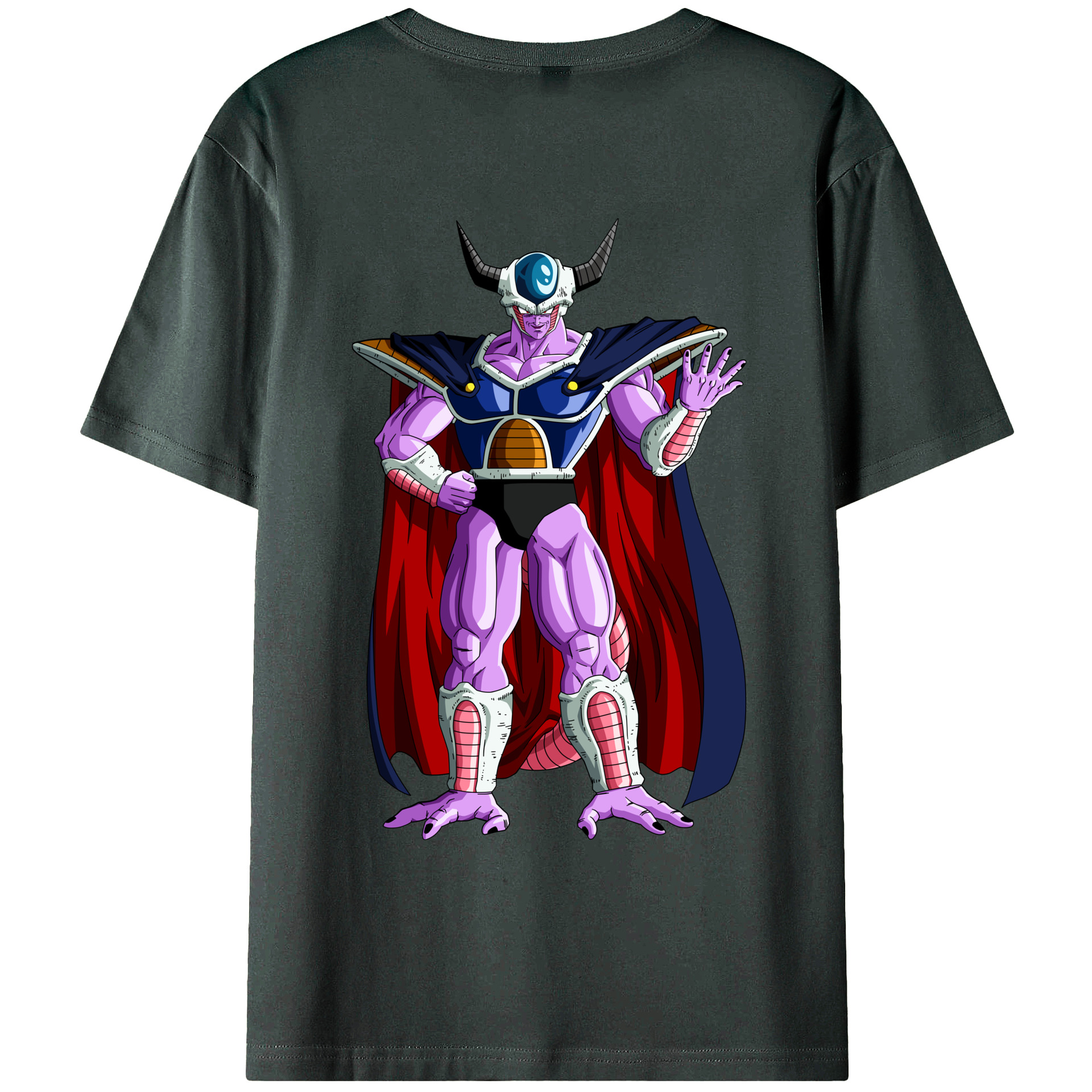 （画像用） ドラゴンボール コルド大王 DRAGON BALL King Cold 綿100％ メンズ半袖Tシャツ（バックプリント） 通気性